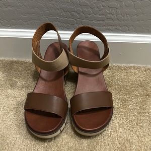 Brown Wedge Sandals